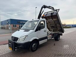 Mercedes-Benz 513 CDI, Crane Hiab 022-2 kipper