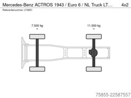 Mercedes-Benz ACTROS 1943 /  Euro 6 / NL Truck