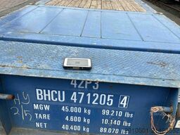 40ft Flatrack Container CSC Plattform Schwerlastcontainer Flatrack Unit Open