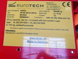 EUROTECH Vakuum Hebegerät HG SD 360 04 400 RL