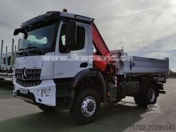 MERCEDES-BENZ AROCS 1835/4x4/3S-KIPPER/FASSI/SOFORT VERFÜGBAR
