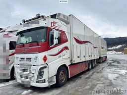 Volvo FH16 700 6x4 livestock transport truck with Traile