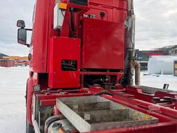 Scania R730 6x4 snow plow–equipped tipper truck with unde