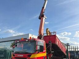 Scania P380 6x4 TIPPER + CRANE PALFINGER PK 17502 (5x)...