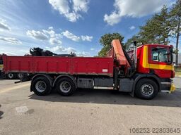 Scania P380 6x4 TIPPER + CRANE PALFINGER PK 17502 (5x)...