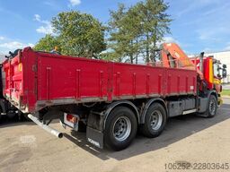 Scania P380 6x4 TIPPER + CRANE PALFINGER PK 17502 (5x)...