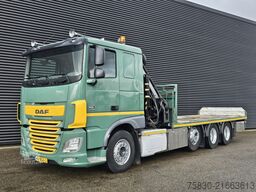 DAF XF 460 8x2 / HIAB CRANE + REMOTE / KRAN / GRUA