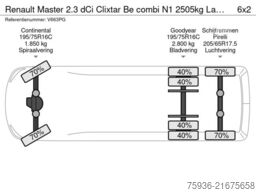 Renault Master 2.3 dCi Clixtar Be combi N1 2505kg Laadv...