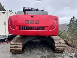 Liebherr R922 crawler excavator with digging bucket and 201