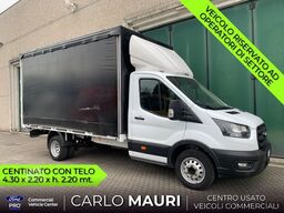 Transportador con plataforma y toldo Ford Transit 350 Telo MOTORE ROTTO