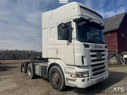 Scania R500 6x2 tractor unit. Repair object.