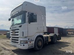 Scania R500 6x2 tractor unit. Repair object.