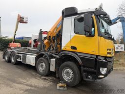 Mercedes-Benz AROCS 4143 8X4 WAF HOOKLIFT + CRANE EFFER 395 4...