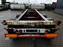 Krone 2-assig 20FT chassis, BPW + trommel, luchtverin...