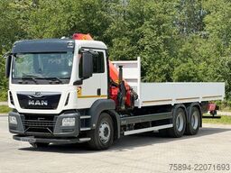MAN TGS 26.360*PRITSCHE 7,60m *6x4 * KRAN/ FUNK