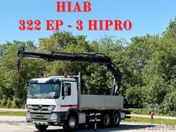 MERCEDES-BENZ ACTROS 2641 * HIAB 322 EP-3 HIPRO+FUNK / 6x4