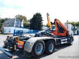 SCANIA P400 Abrollkipper/Kran PALFINGER*