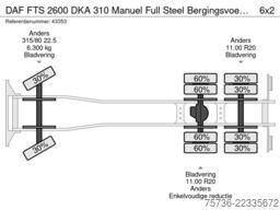 DAF FTS 2600 DKA 310 Manuel Full Steel Bergingsvoer...