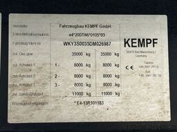 KEMPF SKM 35/3 Alu 40,6qbm, BPW, Liftachse,  Alcoa