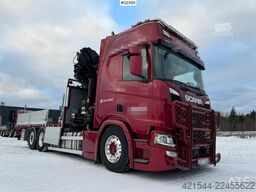 Scania R500 6x2 crane truck w/ 47 t/m Hiab crane with jib