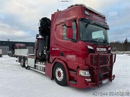 Scania R500 6x2 crane truck w/ 47 t/m Hiab crane with jib