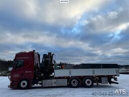 Scania R500 6x2 crane truck w/ 47 t/m Hiab crane with jib