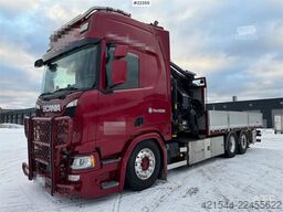 Scania R500 6x2 crane truck w/ 47 t/m Hiab crane with jib