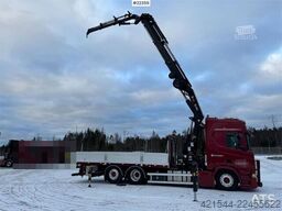 Scania R500 6x2 crane truck w/ 47 t/m Hiab crane with jib