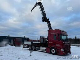 Scania R500 6x2 crane truck w/ 47 t/m Hiab crane with jib
