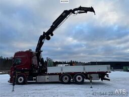 Scania R500 6x2 crane truck w/ 47 t/m Hiab crane with jib