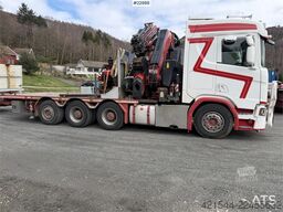 Scania R500 8x4 combination vehicle with a 71 t/m Fassi c