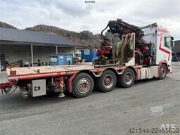 Scania R500 8x4 combination vehicle with a 71 t/m Fassi c