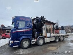 Scania R580 8x2 crane truck – 80 t/m Fassi crane with jib
