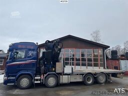 Scania R580 8x2 crane truck – 80 t/m Fassi crane with jib