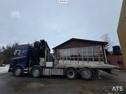 Scania R580 8x2 crane truck – 80 t/m Fassi crane with jib