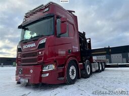 Scania R580 8x2 crane truck with 85 t/m Hiab crane – jib