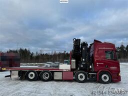 Scania R580 8x2 crane truck with 85 t/m Hiab crane – jib