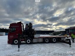 Scania R580 8x2 crane truck with 85 t/m Hiab crane – jib