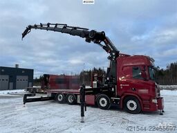 Scania R580 8x2 crane truck with 85 t/m Hiab crane – jib
