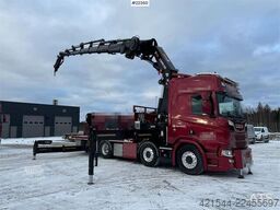 Scania R580 8x2 crane truck with 85 t/m Hiab crane – jib