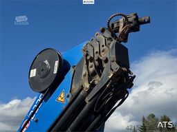 Scania R660 6x4 flatbed truck with rear-mounted 23 tonne-