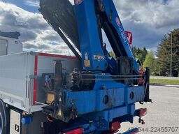 Scania R660 6x4 flatbed truck with rear-mounted 23 tonne-