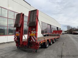 Kässbohrer LB3E  3 Achs Satteltieflader, komplett überfahrbar
