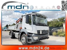 MERCEDES-BENZ Arocs 1832 4x2 Kipper Kran 13m FUNK AHK