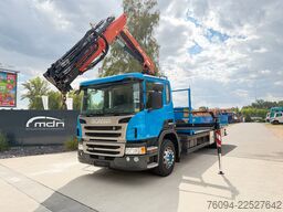 SCANIA P250 4x2 Pritsche KRAN 14m 5./6. Steuerkre FUNK