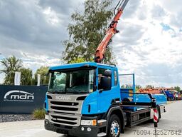 SCANIA P250 4x2 Pritsche KRAN 14m 5./6. Steuerkre FUNK