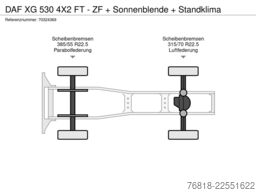 DAF XG 530 4X2 FT - ZF + Sonnenblende + Standklima