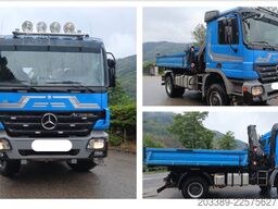 MERCEDES-BENZ ACTROS/1841/4X4/HIAB FUNKKRAN/MEILLER KIPPER/TOP