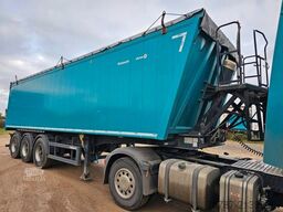 Semirremolque volquete REISCH 49 cbm, Pendelklappe, Lift, Lastmanometer, BPW