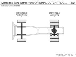 Mercedes-Benz Actros 1945 ORIGINAL DUTCH TRUCK, EURO 5, HYDRA...